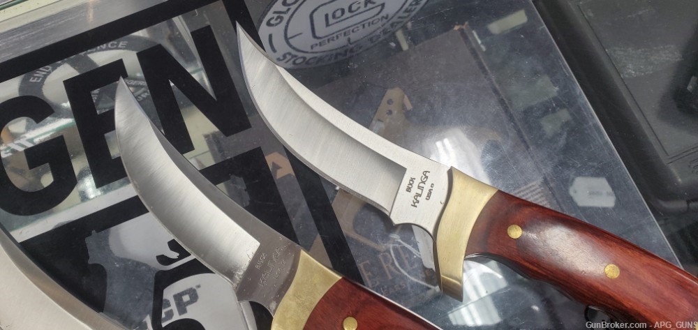 4 Buck Kalinga Knife Collection 3 Fixed, and Double Signed Folder *EXLNT*-img-1