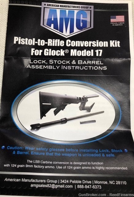 Rare Glock AMG Lock Stock & Barrel Conversion Kit-img-4