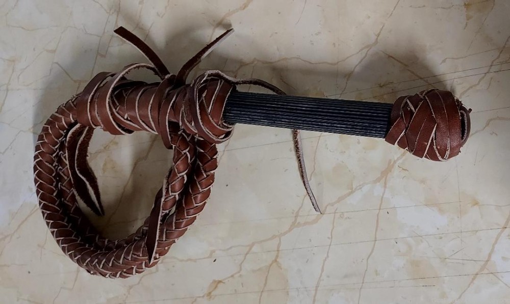 New Cow Hide Leather Made Mexican Bull Whip-img-2