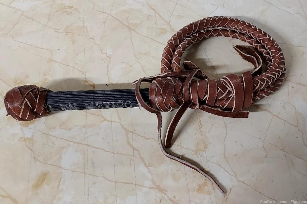 New Cow Hide Leather Made Mexican Bull Whip-img-0