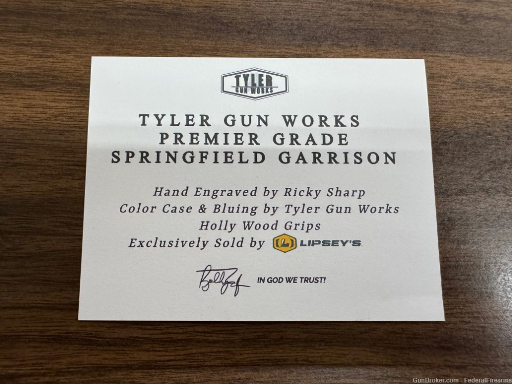 Springfield Armory Garrison 1911 Tyler Gunworks Premier Grade Engraved-img-10
