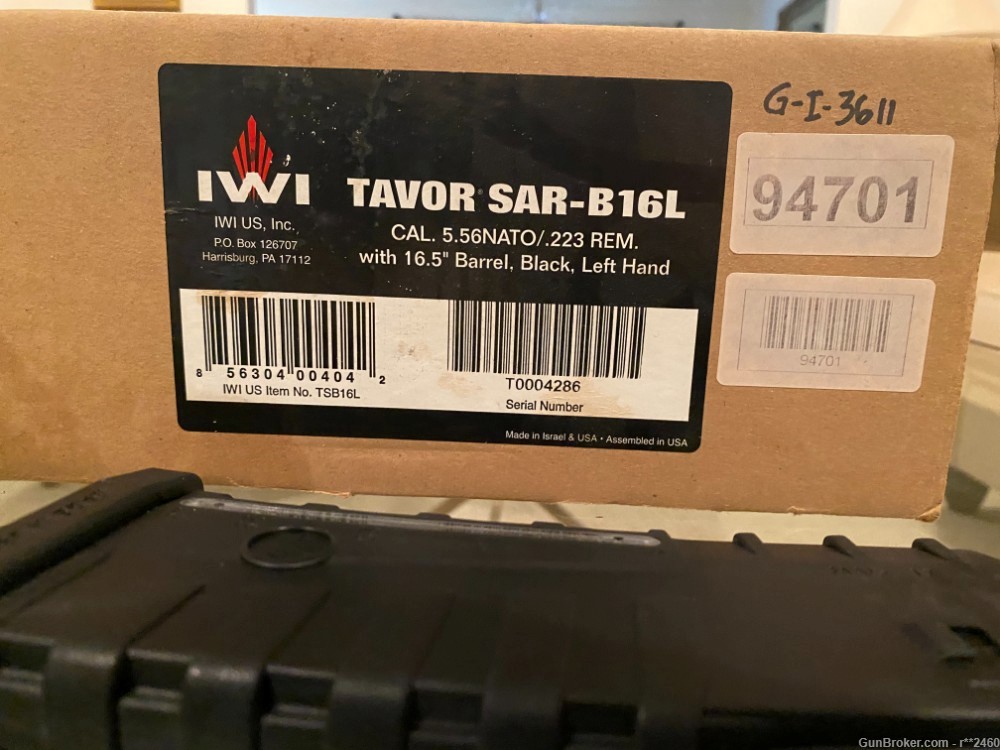 RARE NEW IWI TAVOR SAR LEFT-HAND 5.56, 30rd mag (AMBI - CAN MOD RIGHT HAND)-img-17