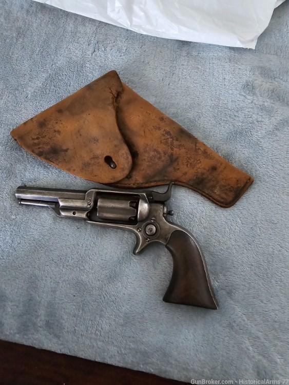 1855 COLT Root Revolver made 1861 With Original Holster-img-0
