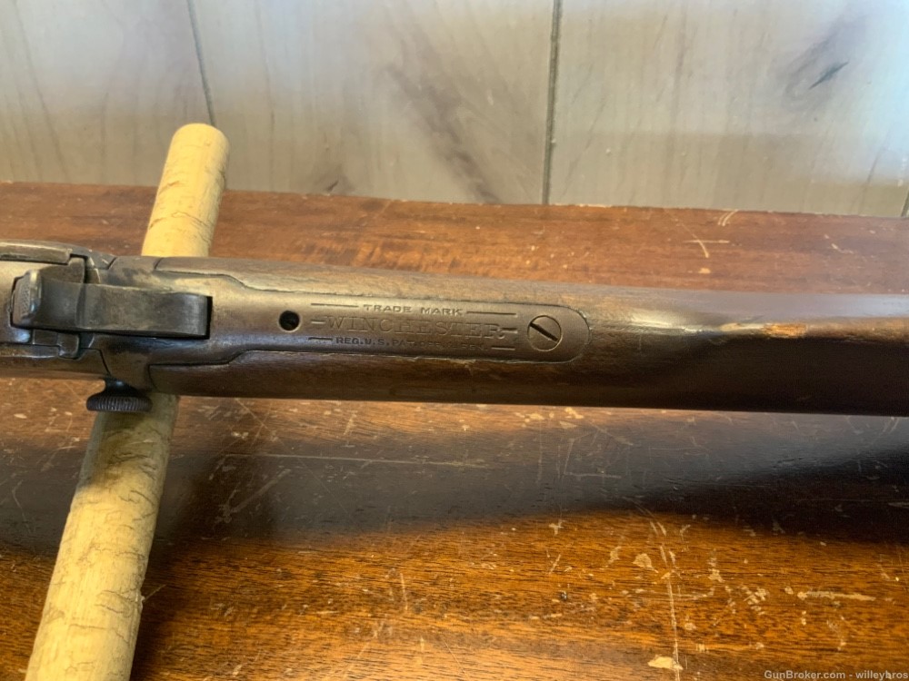 As Is 1919 Winchester Model 1906 19.5” 22 LR Patina Cracked Stock C&R-img-18