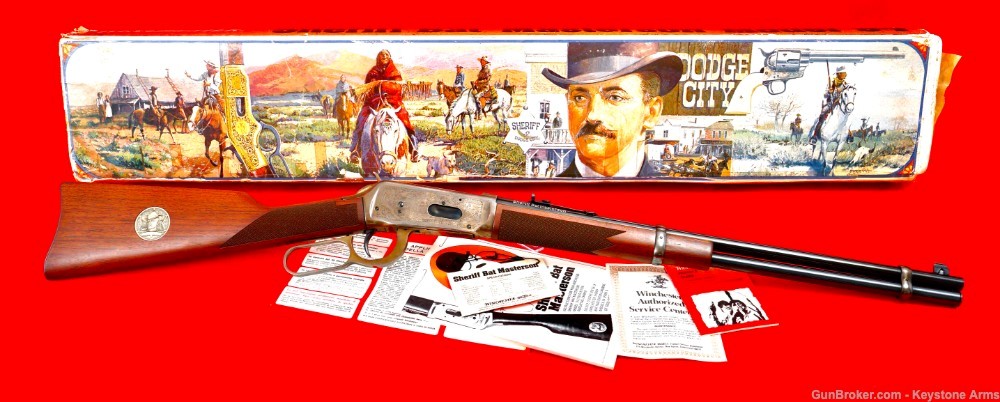 Rare Winchester 94 Carbine .30-30 Sheriff Bat Masterson Commemorative NIB-img-0