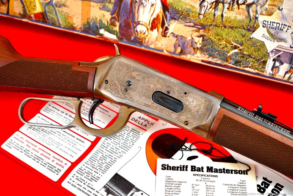 Rare Winchester 94 Carbine .30-30 Sheriff Bat Masterson Commemorative NIB-img-4