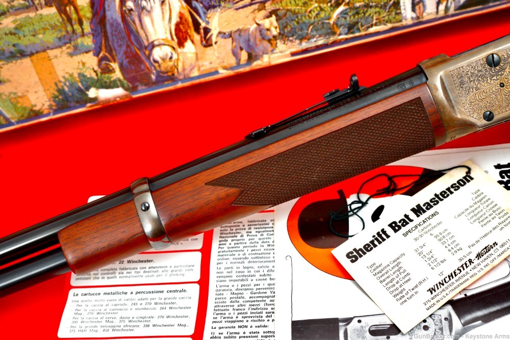 Rare Winchester 94 Carbine .30-30 Sheriff Bat Masterson Commemorative NIB-img-12