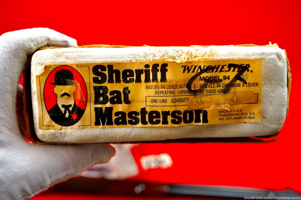 Rare Winchester 94 Carbine .30-30 Sheriff Bat Masterson Commemorative NIB-img-2