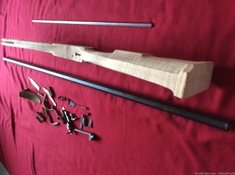 Blackpowder Rifle Kit  45cal Percussion Bbl44”Octagon NOS-img-3