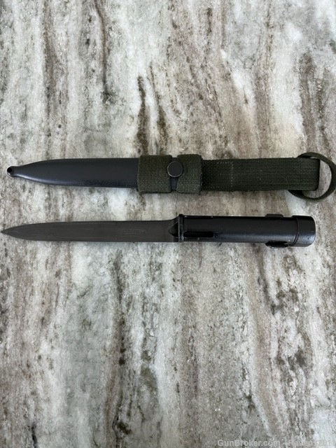 FN FAL Belgian Type C bayonet with scabbard-img-0