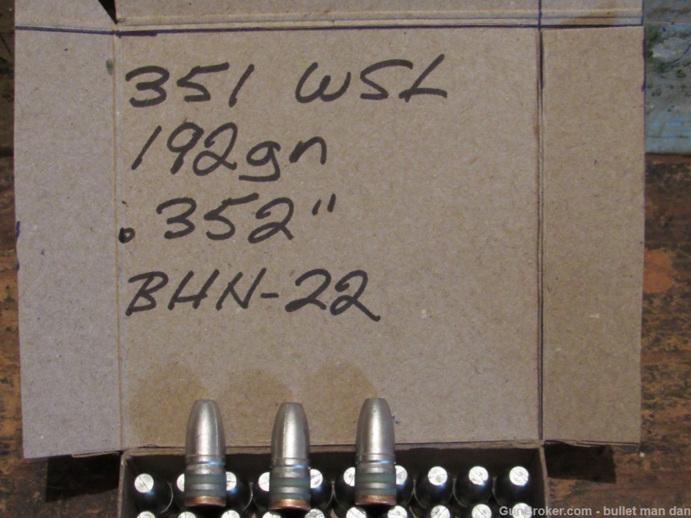351 Winchester WSL bullets 192gn flat nose load data available-img-0