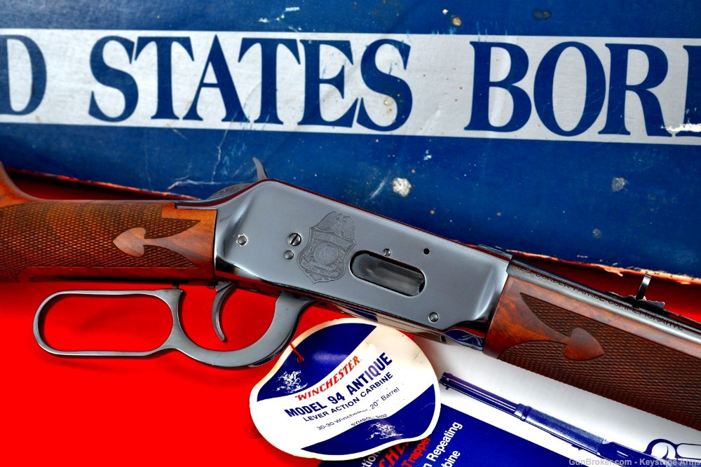 Ultra Rare U.S. Border Patrol Winchester 94 Carbine NIB Collector-img-4