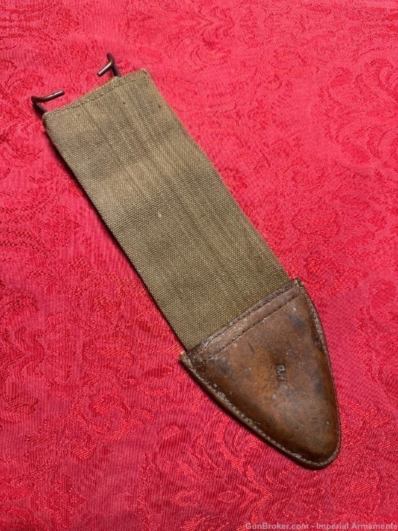 WW1 US Bolo KnIfe Frog Scabbard Cover Original-img-1