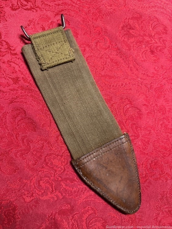 WW1 US Bolo KnIfe Frog Scabbard Cover Original-img-0