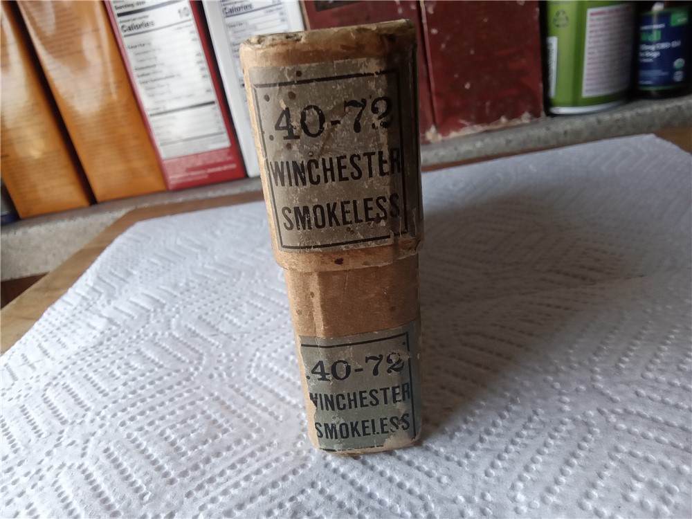 Vintage Winchester  40-72 cartridges for Model 1895 Rifles-Metal Patched-img-2
