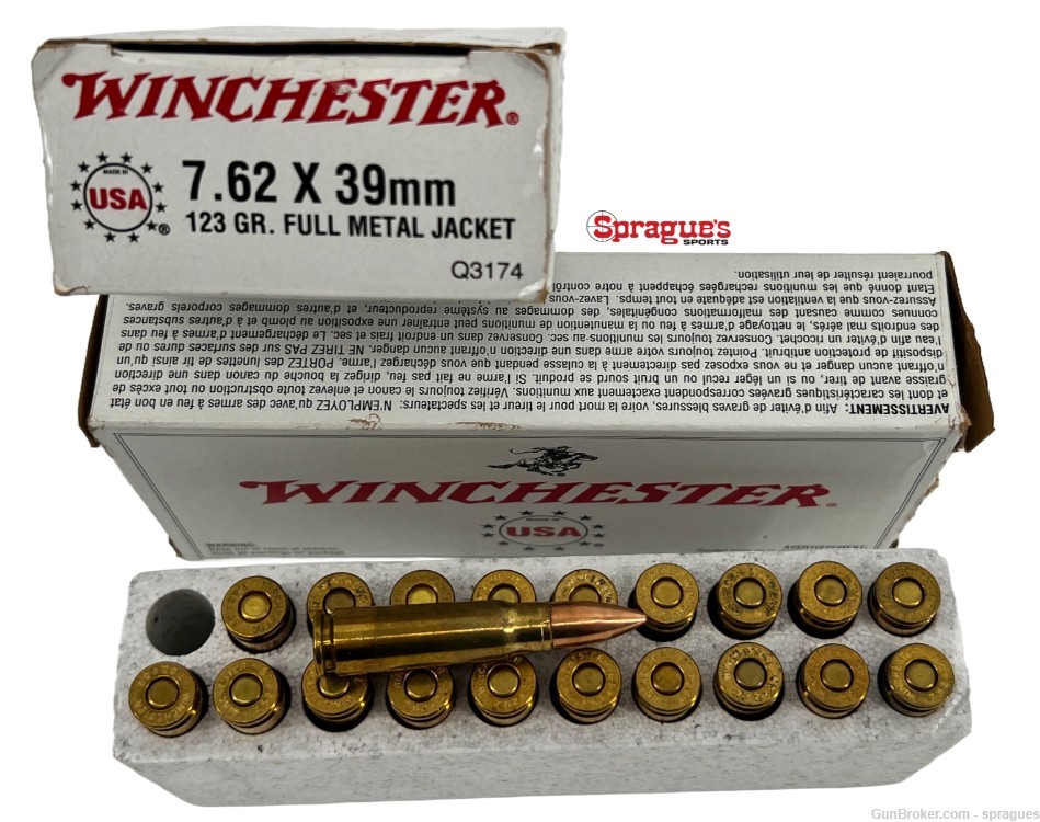 7.62x39 Ammo (180rds) and Magpul Magazines 30rd (6)-img-1
