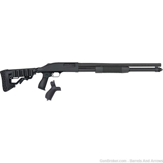Mossberg 50695 590 Pump Shotgun, 12 GA, 20" Bbl, Flex Tactical Stock -img-0
