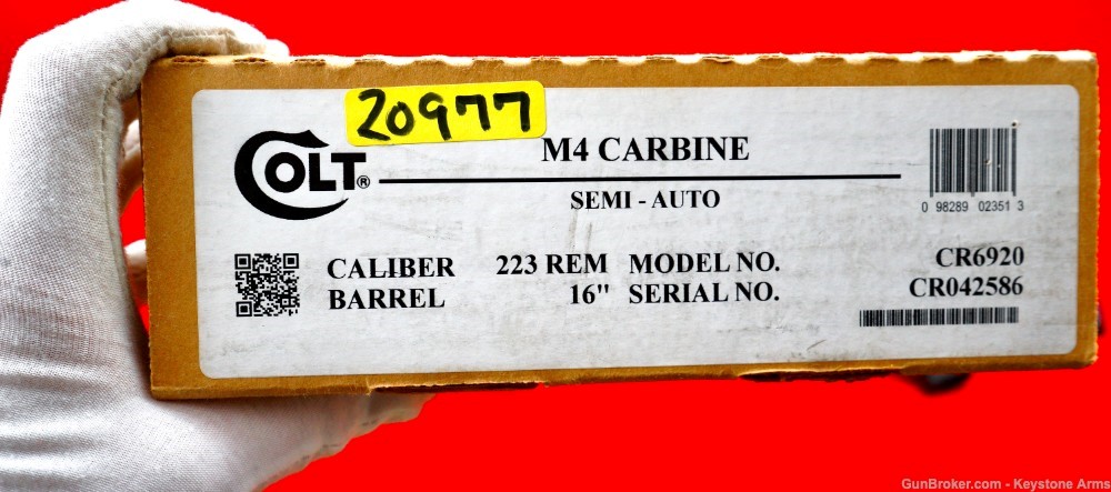 Awesome & Desired Colt M4 Carbine CR6920 Original Box New In Box 6920-img-2