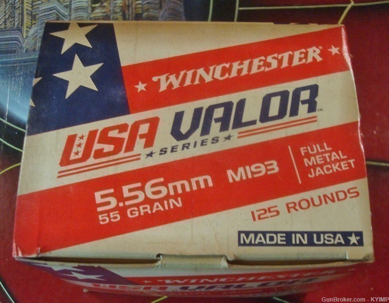 250 Winchester 5.56 FMJ 55 grain FMJ Factory NEW M193 Ammo-img-1