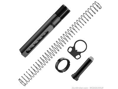 AR-15 Buffer Tube Kit Dual Sling End Plate Six Position Free Shipping