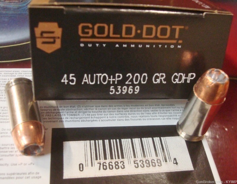 100 Speer Gold Dot .45 acp +P 200 gr GDHP NEW ammo 53969-img-3