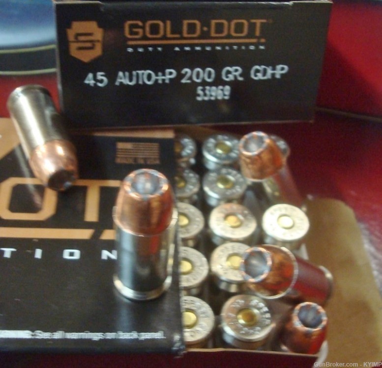 100 Speer Gold Dot .45 acp +P 200 gr GDHP NEW ammo 53969-img-0