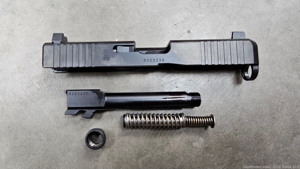 Glock 19 45 Complete Slide w/ Factory Threaded Barrel & Suppressor Sights  -img-1