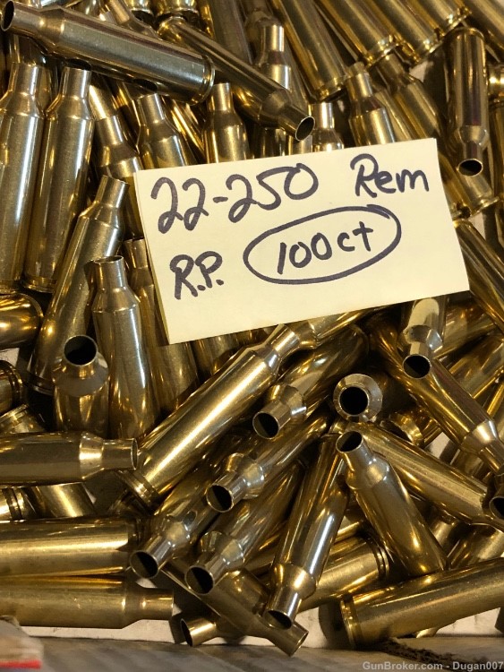 22-250 Remington brass once fired -img-3