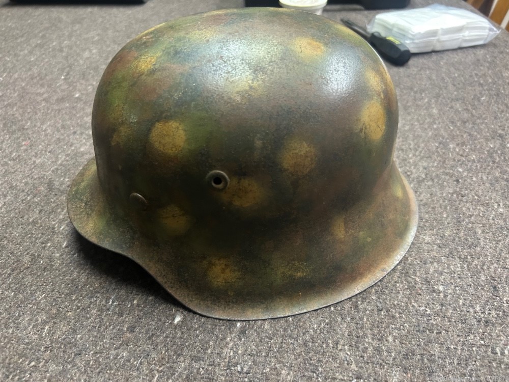 WW2 German SS M42 Normandy Camo Helmet I TRADE-img-2