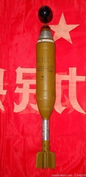 CHINESE 82mm PHOSPHORUS INCENDIARY ILLUM  MORTAR WITH PAYLOAD CHUTES-img-0