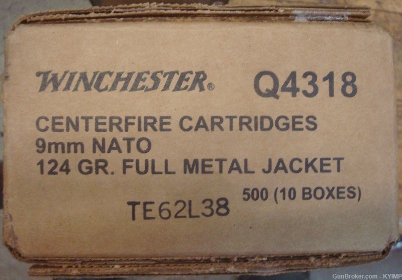 100 Winchester 9mm USA 124 gr FMJ 9 mm NEW Ammunition-img-3