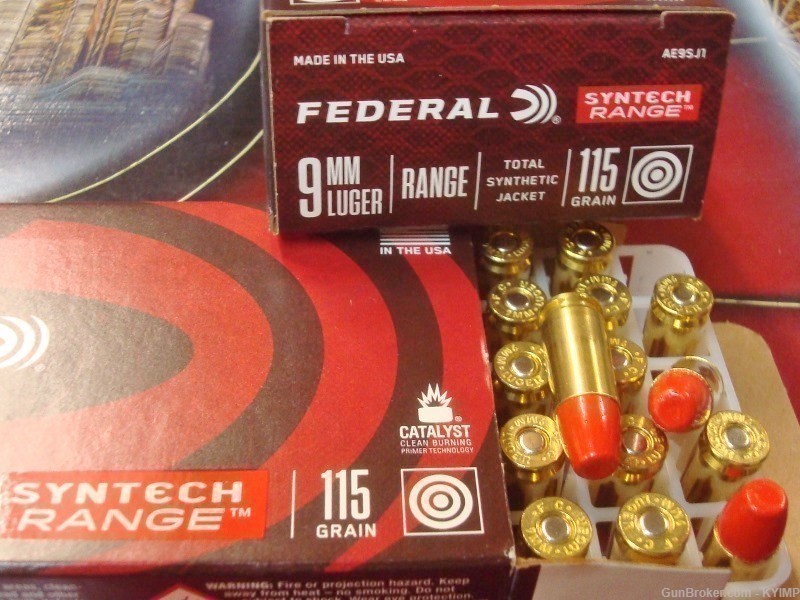 500 Federal 9mm 115 gr SYNTECH TSJ 9 mm AE9SJ1 ammunition-img-3