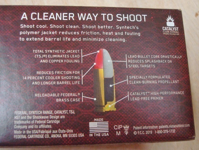 500 Federal 9mm 115 gr SYNTECH TSJ 9 mm AE9SJ1 ammunition-img-5