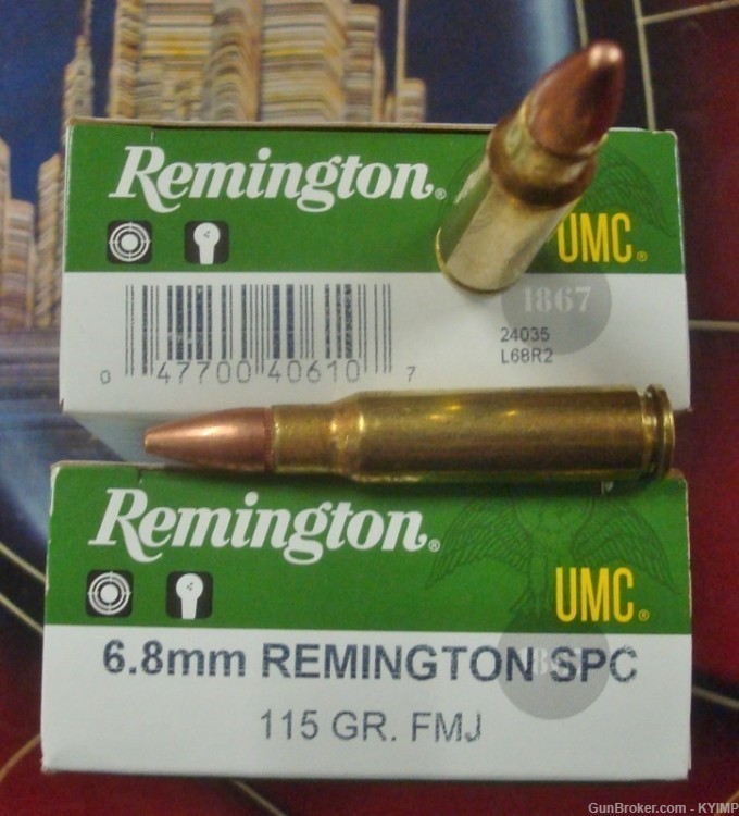 100 Remington 6.8 SPC 115 grain FMJ NEW ammo 24035-img-1