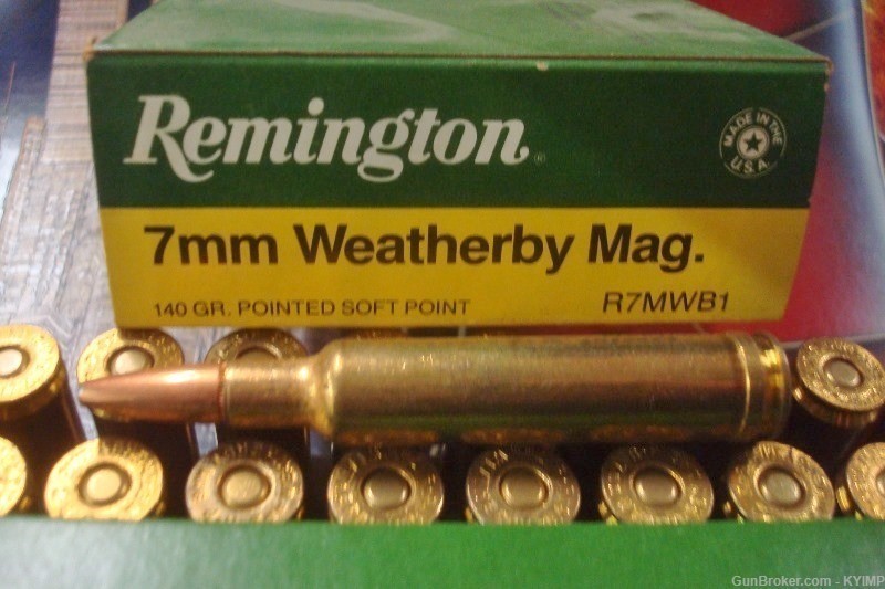 80 Remington 7mm Weatherby Magnum 140 gr PSP NEW ammo R7MWB1-img-3