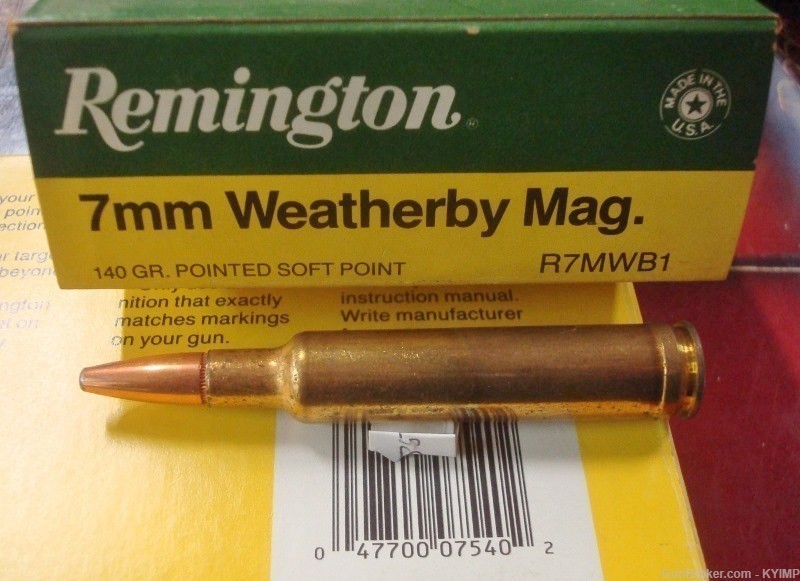 80 Remington 7mm Weatherby Magnum 140 gr PSP NEW ammo R7MWB1-img-1