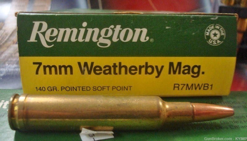 80 Remington 7mm Weatherby Magnum 140 gr PSP NEW ammo R7MWB1-img-0