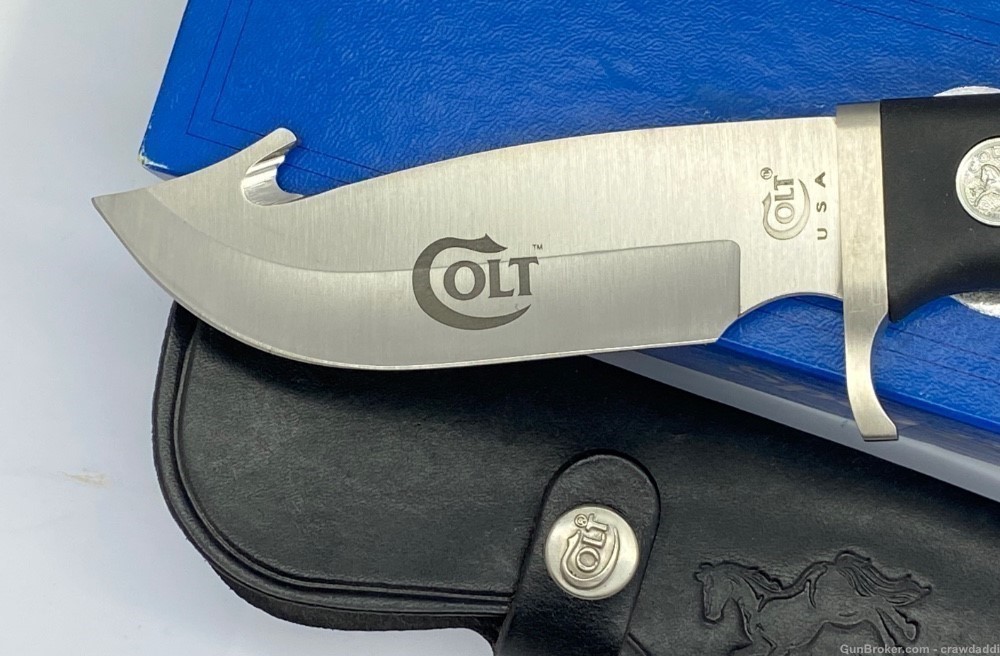 Colt CT6  Gut Hook Skinning-Hunting knife & sheath New old stock USA -img-1