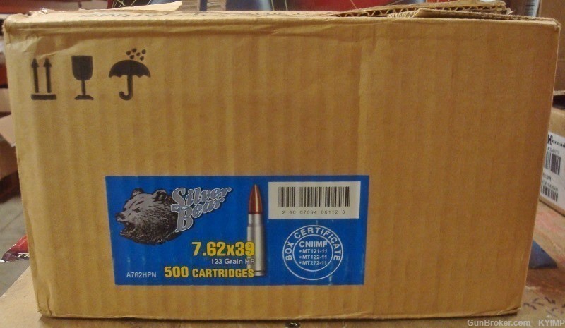 100 Silver Bear 762x39 HP 123 gr Factory NEW Russian ammo BANNED-img-4