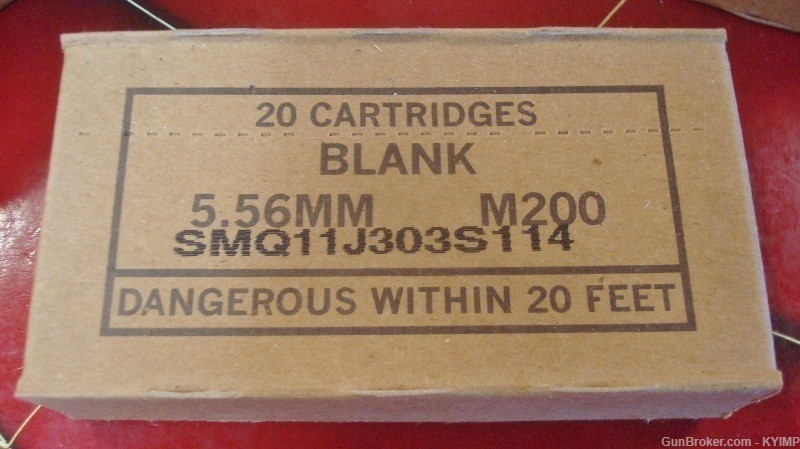 60 cartridges LAKE CITY 5.56 BLANK S brass new M200 BLANKS-img-1