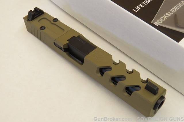 RSU Complete Upper For 9mm Glock 17 RMR. FDE. TALL NIGHT SIGHTS-img-2