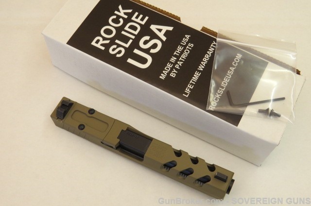 RSU Complete Upper For 9mm Glock 17 RMR. FDE. TALL NIGHT SIGHTS-img-1