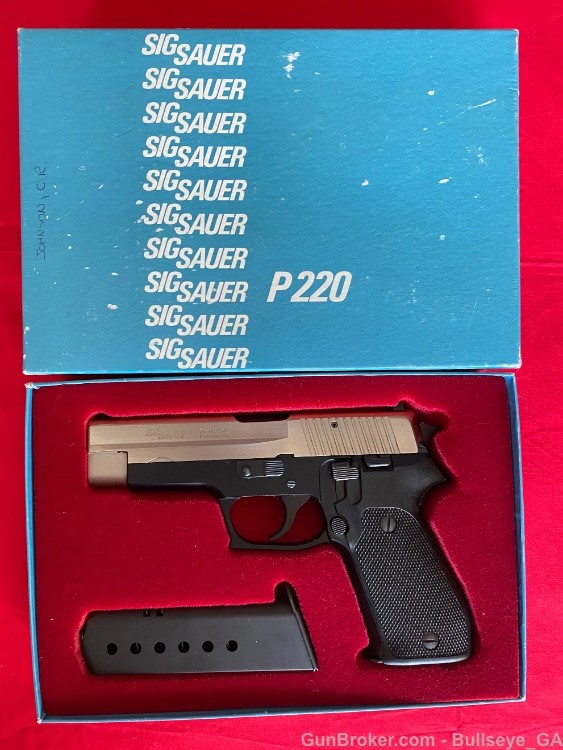 Sig Sauer P220 WEST GERMAN TWO TONE "KC" 1992.45 ACP *Excellent Condition* -img-0