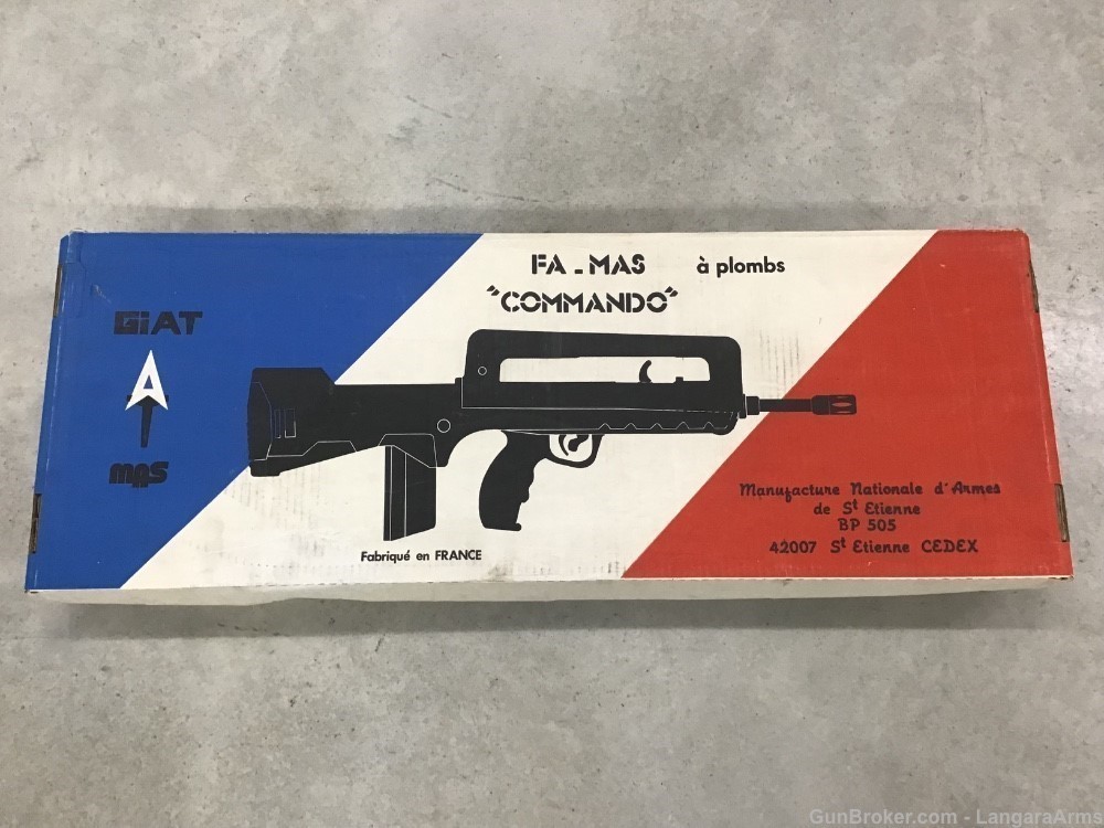 Rare Vintage French Made FMAS Commando CO2 Air Rifle .177 With Box-img-17