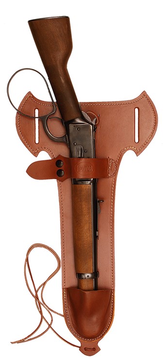 Hunter Company 1892 Trapper Henry Mares Leg Rossi Ranch Hand Leather Brown-img-0