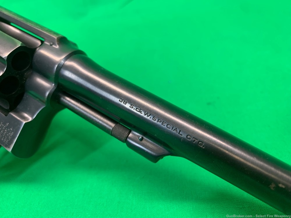 Smith and Wesson Hand Ejector 6” barrel Blued S&W 38 special-img-2
