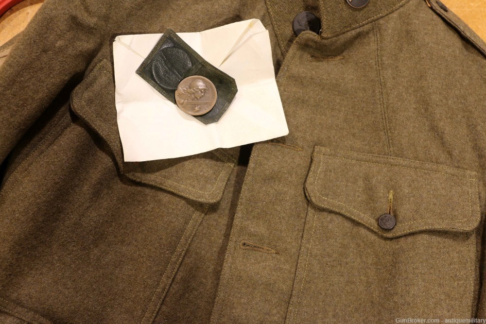 US WW1 Jacket & Verdun Coin in pocket-img-6