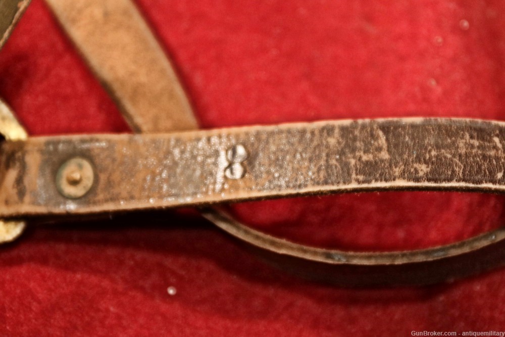 Early US J.E.B. Patent Sword hanger with Straps - Model 1859-img-4