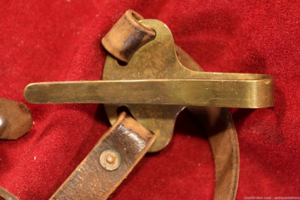 Early US J.E.B. Patent Sword hanger with Straps - Model 1859-img-3