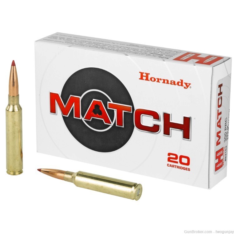 100 Rounds of Hornady Match .300 PRC Ammo 225 Grain ELD Part #82162-img-0